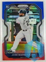 2021 Panini Prizm Jose Marmolejos #175 Rookie RC Red White Blue Seattle Mariners